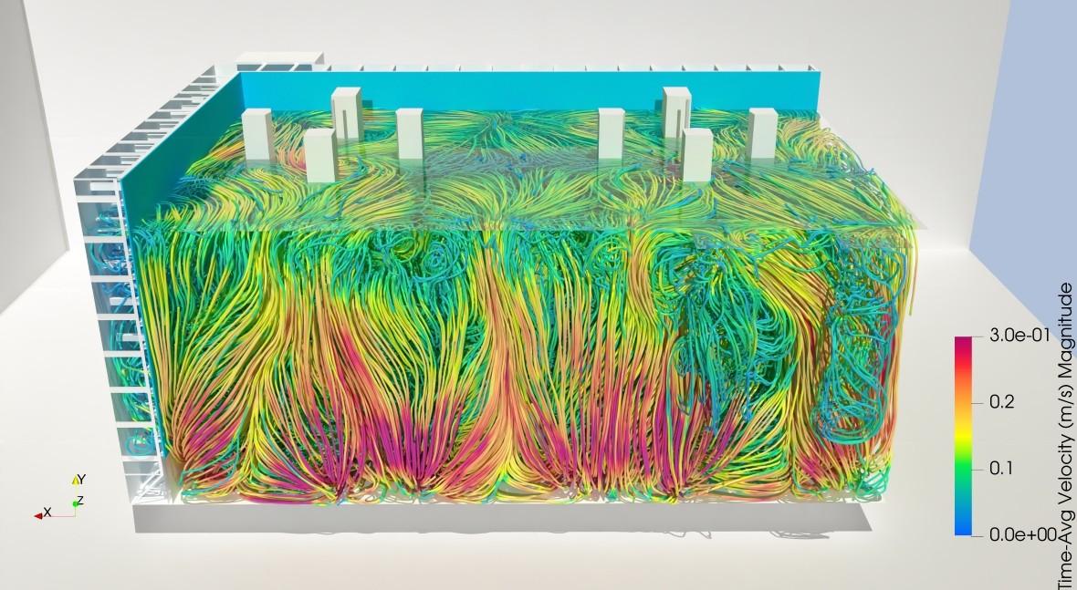 Optimización mediante CFD avanzado de reactores MBBR en la planta de tratamiento de aguas residuales Blue Plains
